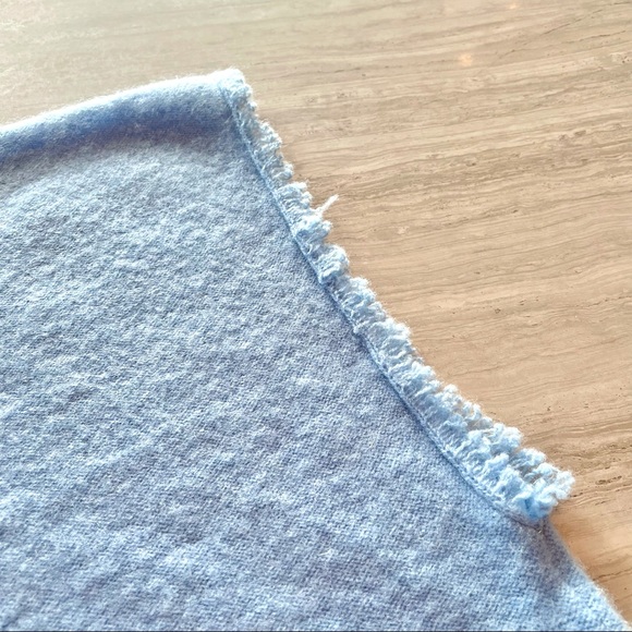 Anthropologie Lucia Cashmere Sweater Tee - Blue - Picture 9 of 12